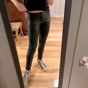 H&M Skinny Faux Leather Pants